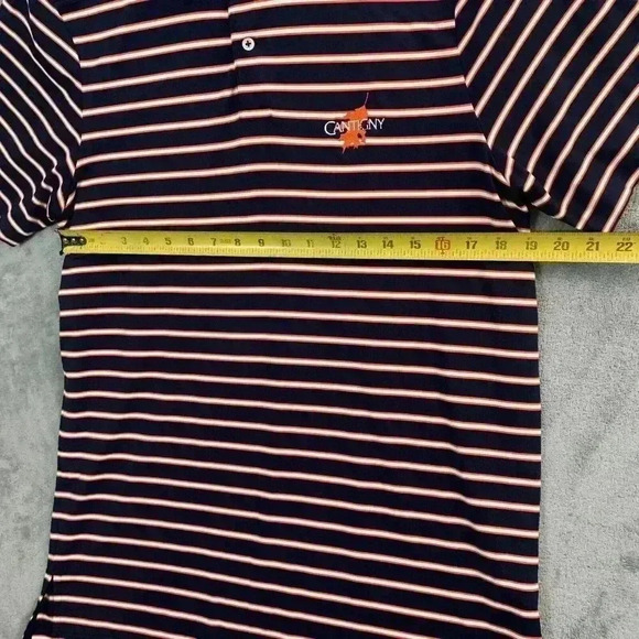 Ralph Lauren RLX Shirt Mens Size Medium Polo Embroidered Catigny Golf Striped - Picture 3 of 7